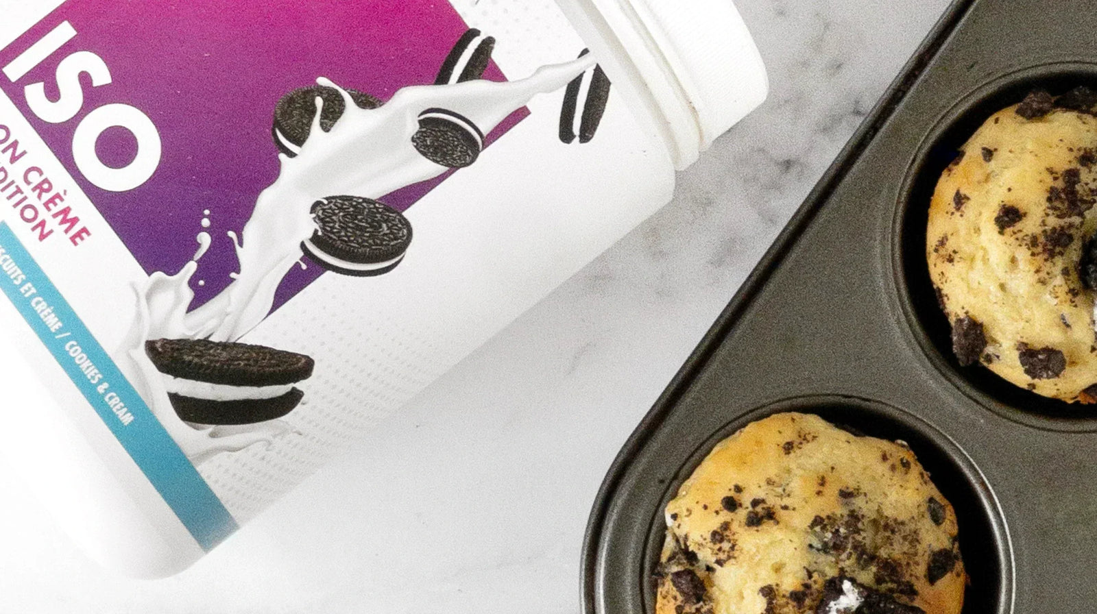 6 Ingredients Protein Muffins