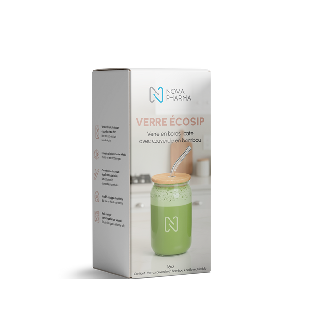 Boîte du verre écosip de Nova Pharma