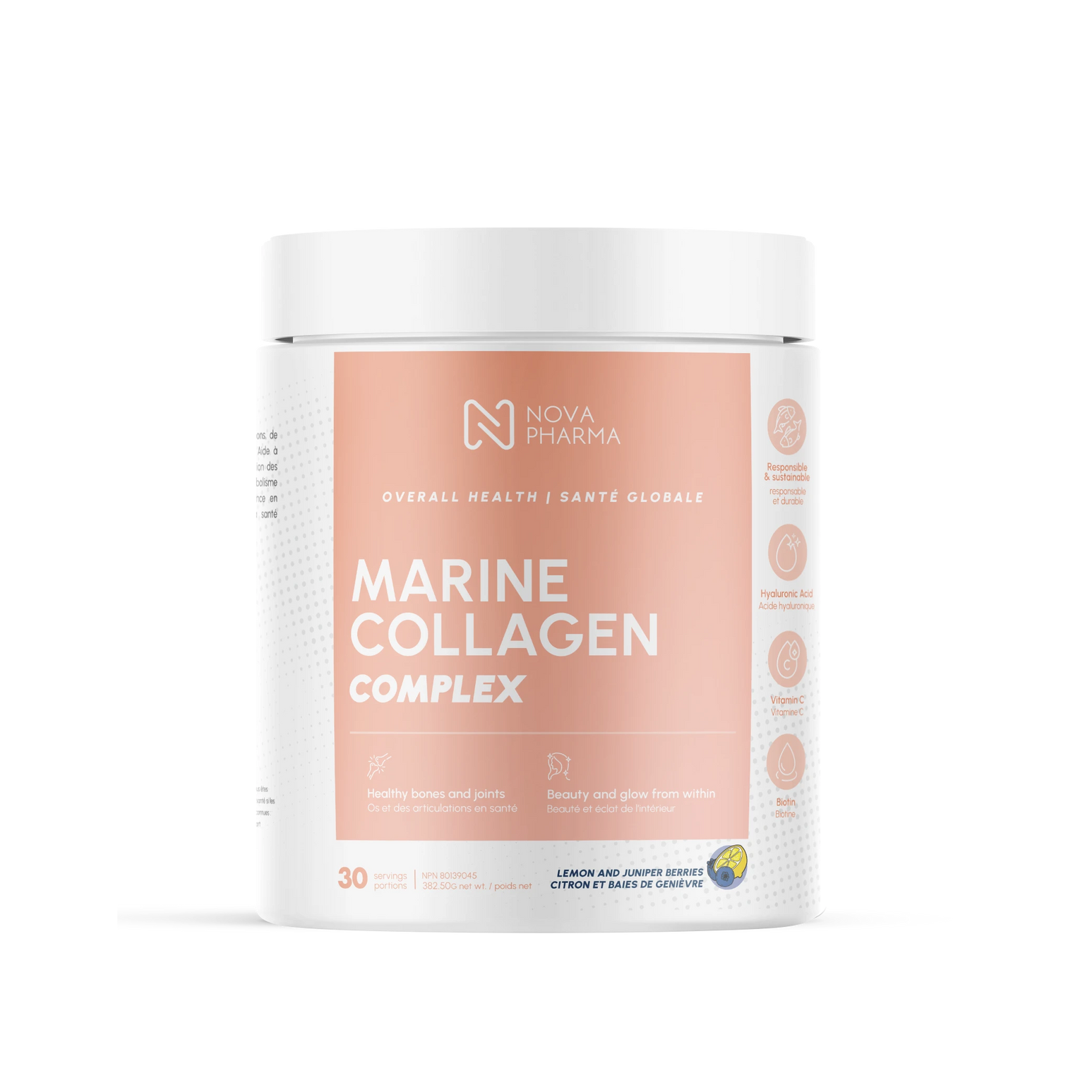 Marine Collagen complex Lemon and Juniper Berries by Nova Pharma