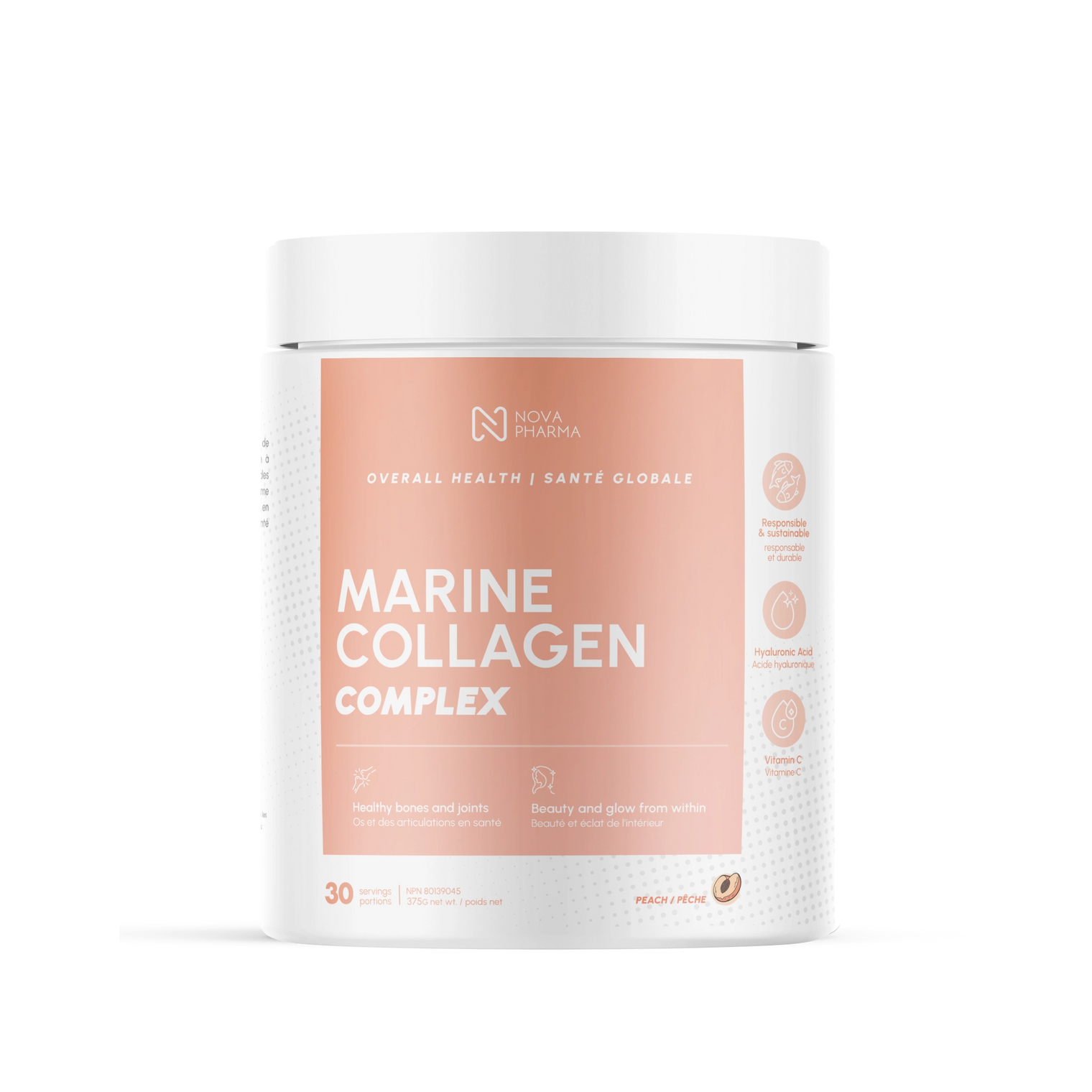 Marine Collagen complex Peach by Nova Pharma