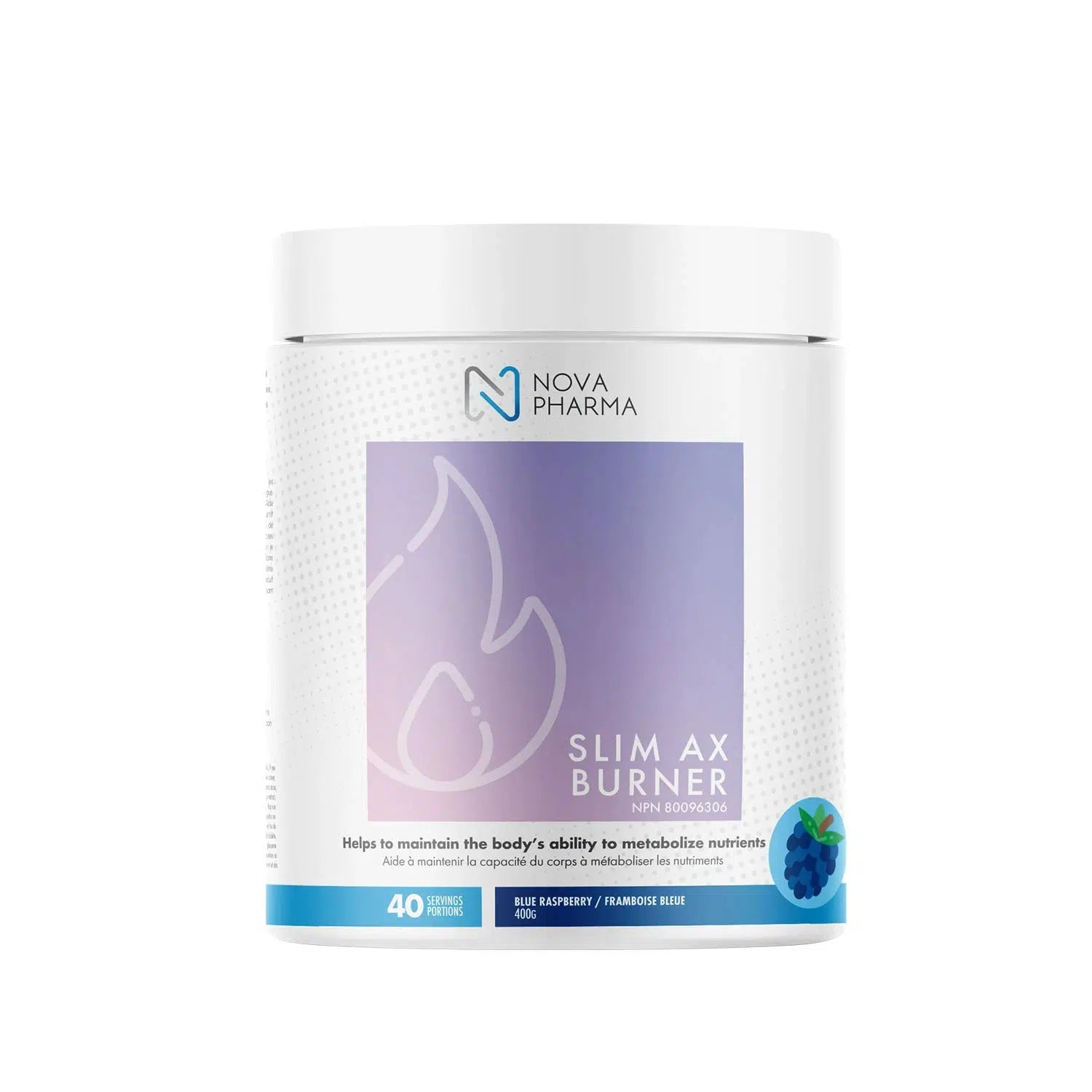 Nova Pharma - Slim Ax Burner blue raspberry, 40 servings