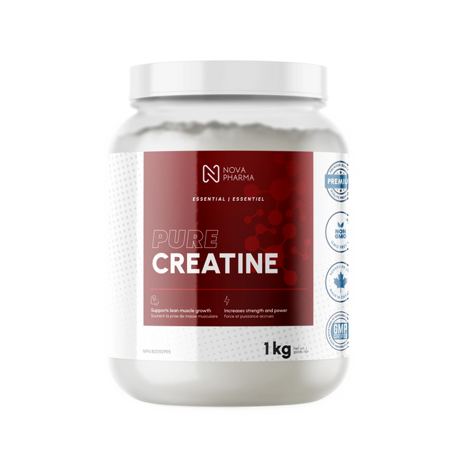Container of Nova Pharma Pure Creatine 1kg