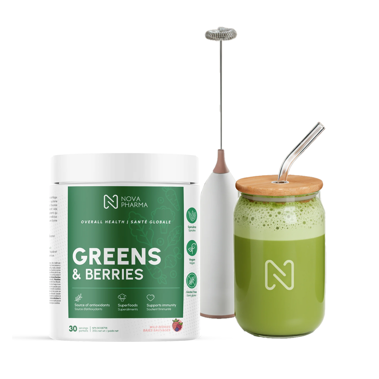 Ensemble Bien-Être Greens & Berries | Nova Pharma