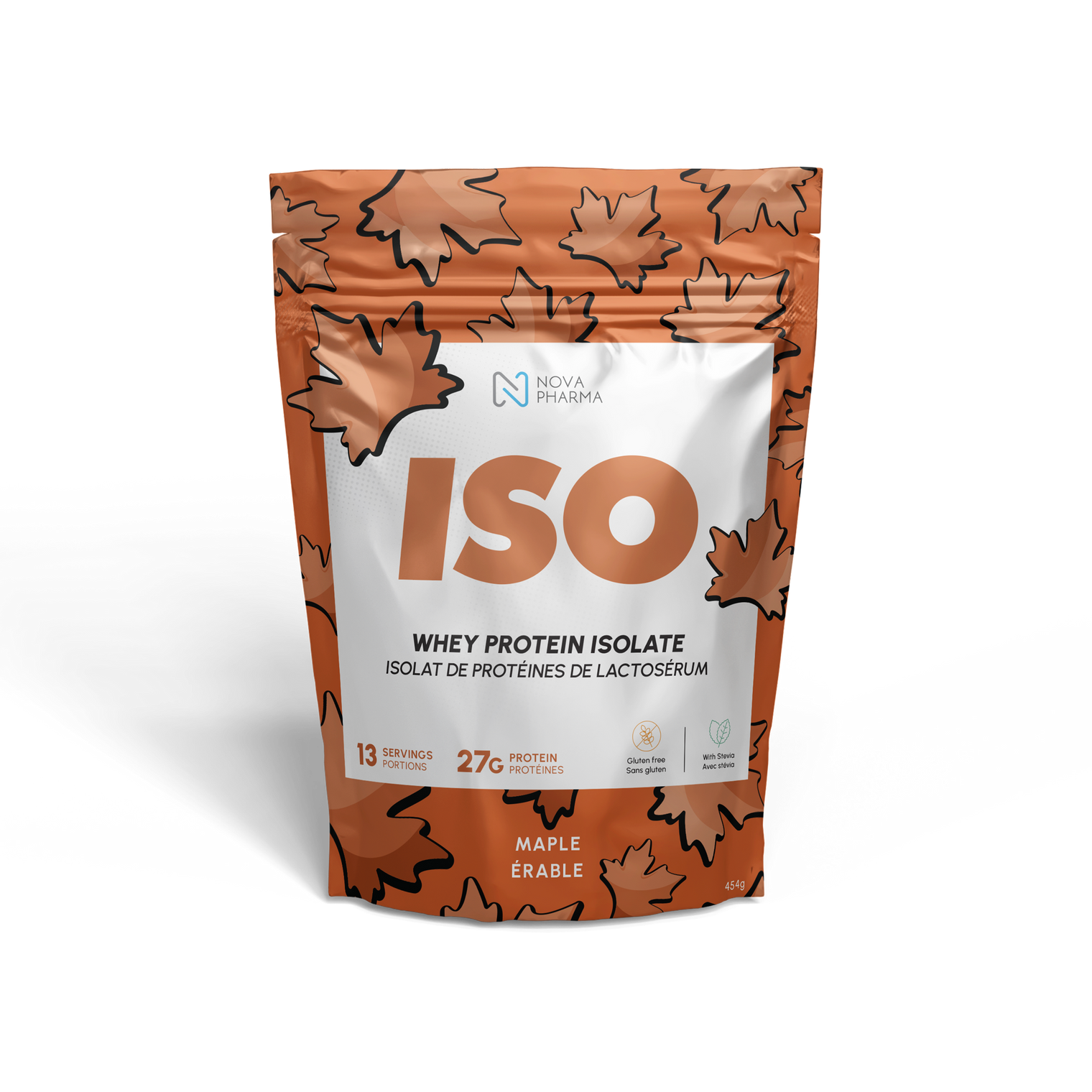 Whey protein isolate maple by Nova Pharma