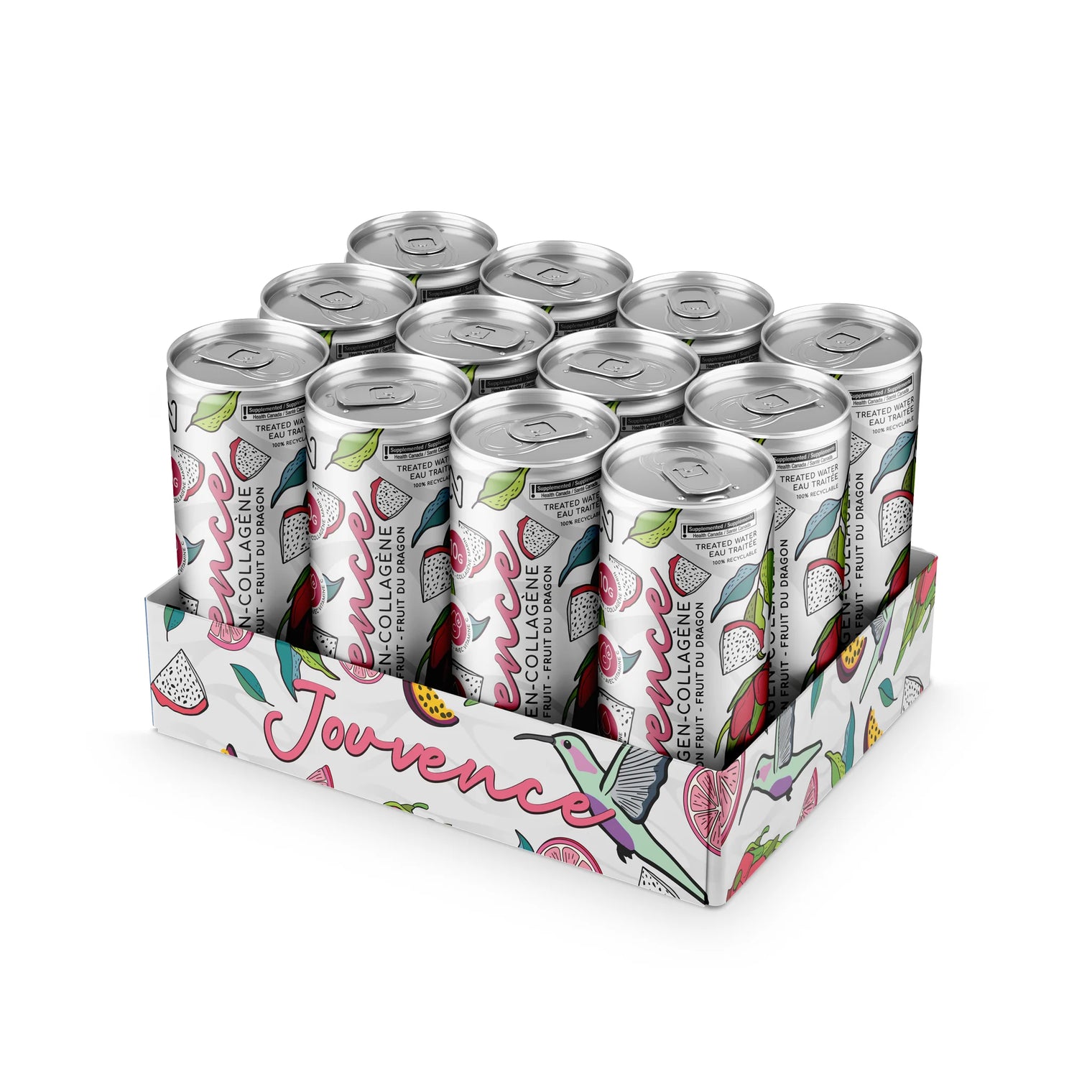 Jouvence 12 pack dragon fruit, ready to drink marine collagen by Nova Pharma