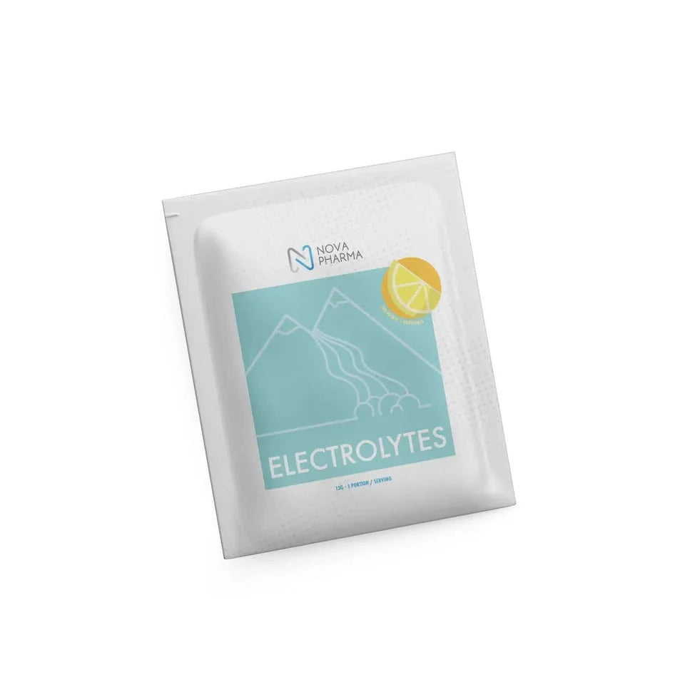 Sample of electrolytes lemonade by Nova Pharma