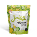 Juicy Protein package with lemon and lime design, hydrolyzed bovine collagen by Nova Pharma