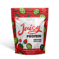 Juicy Protein package with strawberry and kiwi design, hydrolyzed bovine collagen by Nova Pharma