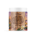 Container of Nova Pharma Marine Collagen with wooden design and vanilla flavor text.