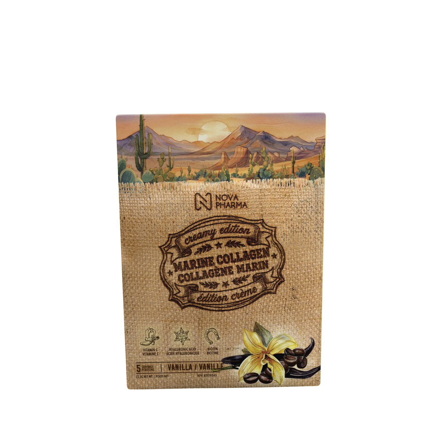 5 servings - Marine Collagen, Vanilla