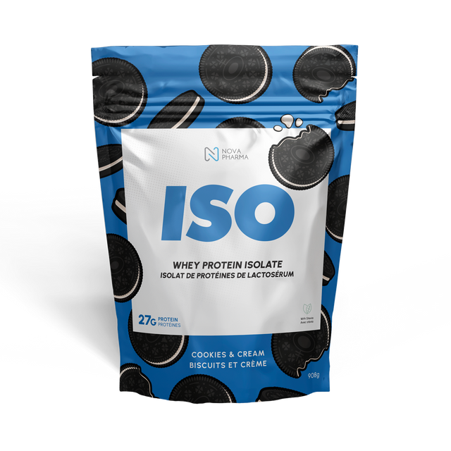 Cookies & Cream ISO Whey Protein 908g by Nova Pharma