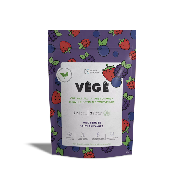 Vege, optimal all-in-one formula plant-based wild berries protein Nova Pharma
